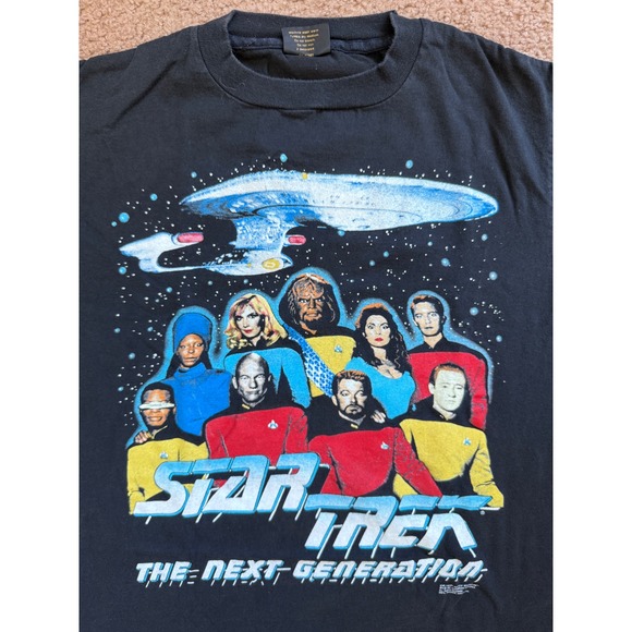 VTG Changes T Shirt Mens Large Black Star Trek The Next Generation‎ Crew Neck - Picture 4 of 8